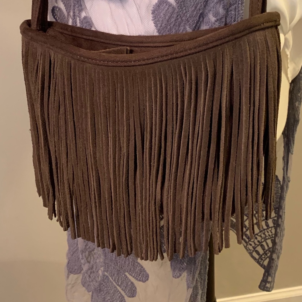 Altar'd State suede fringe bag
